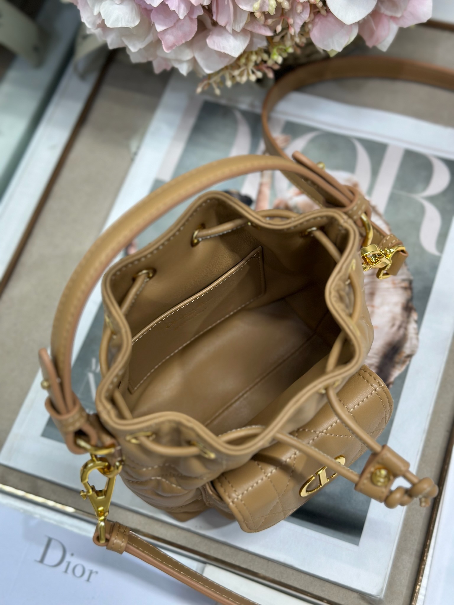 Mini Dior Caro Bucket Bag