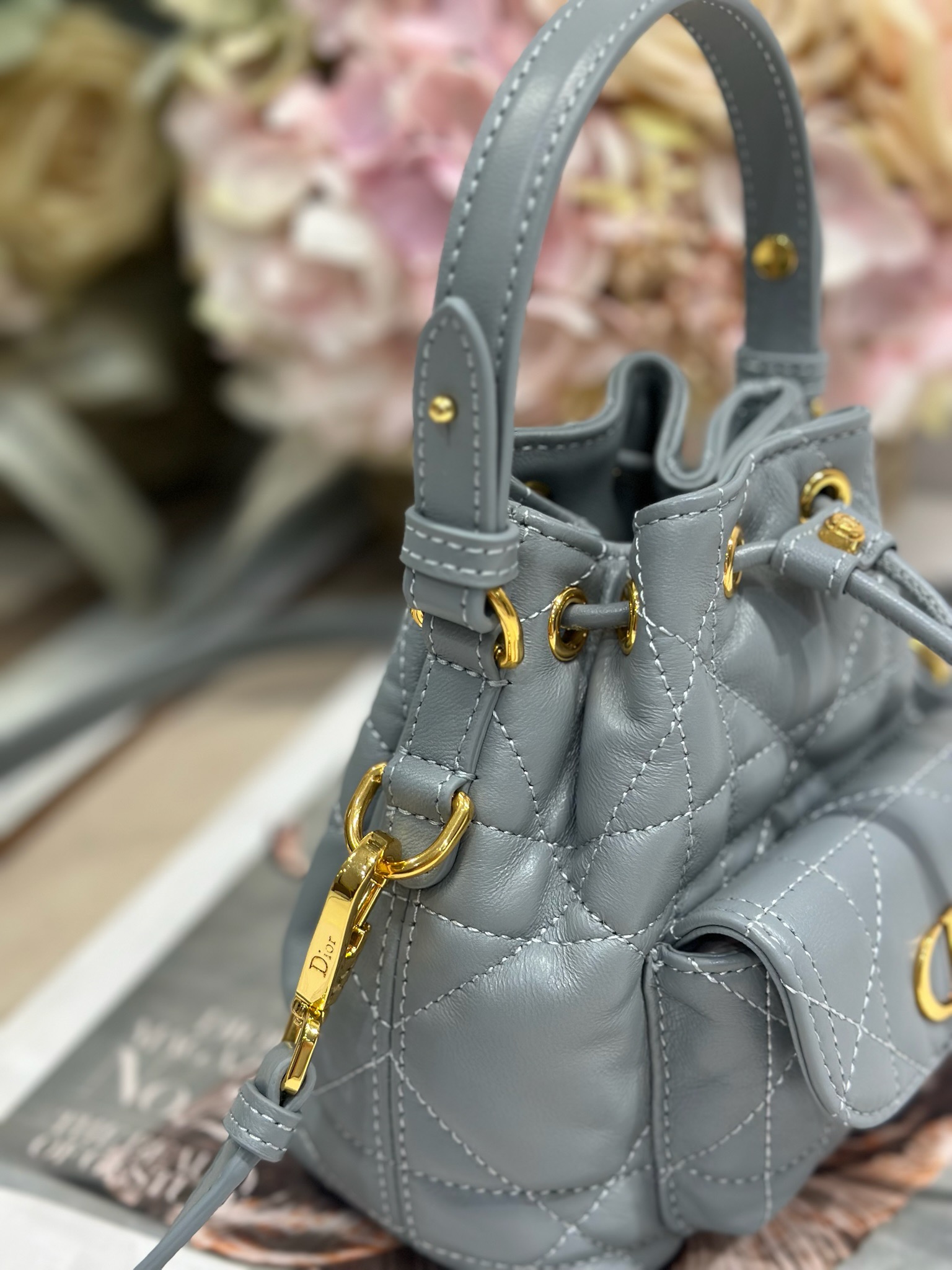 Mini Dior Caro Bucket Bag