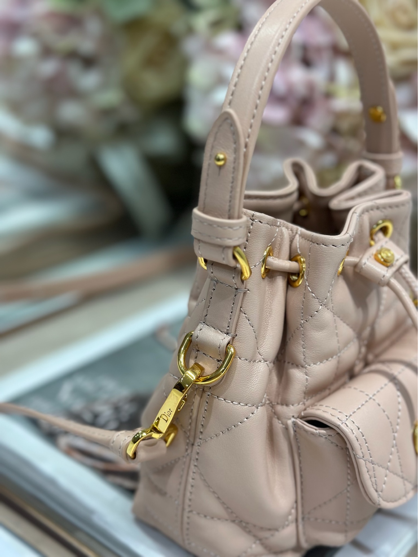 Mini Dior Caro Bucket Bag
