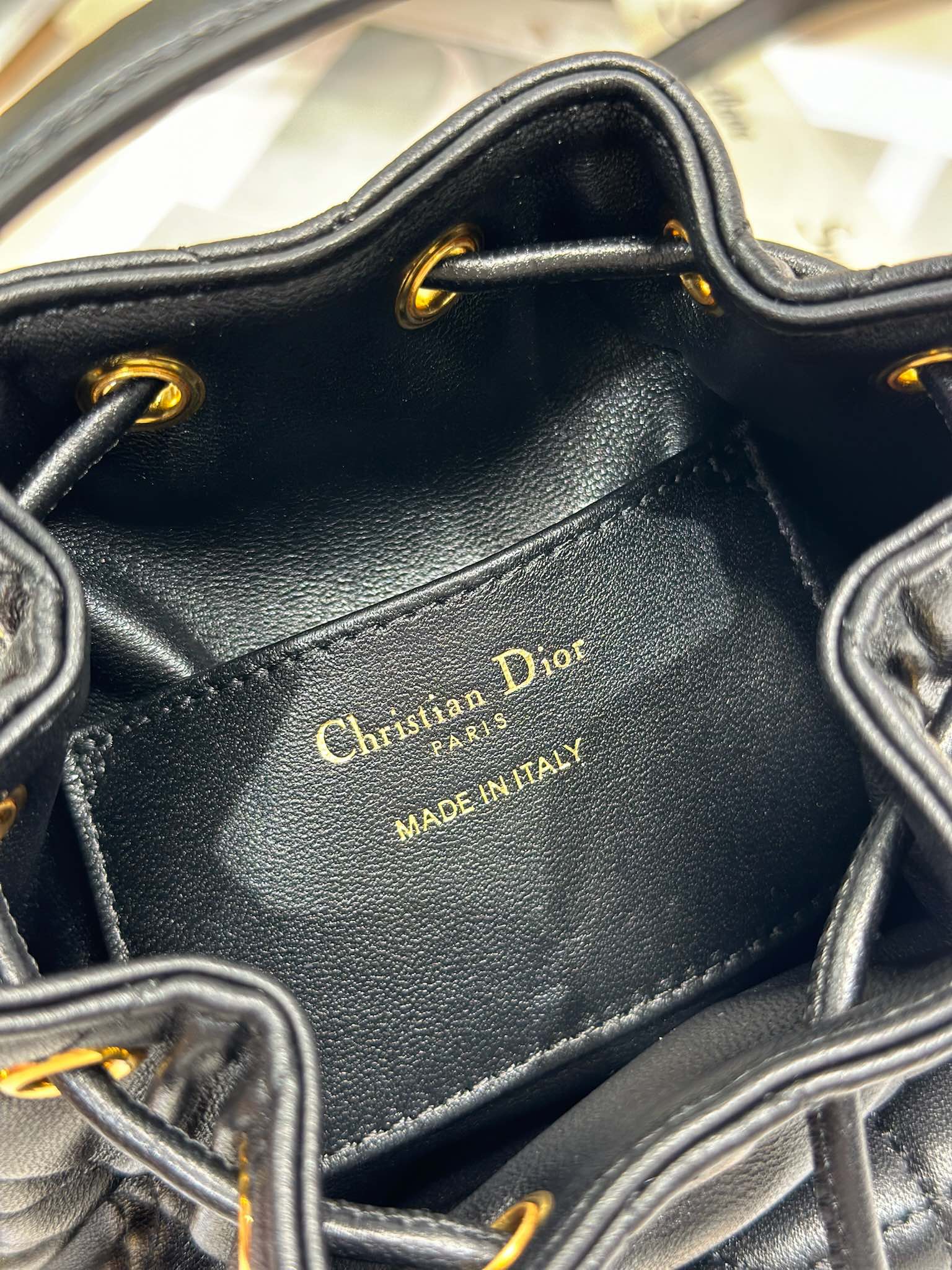 Mini Dior Caro Bucket Bag