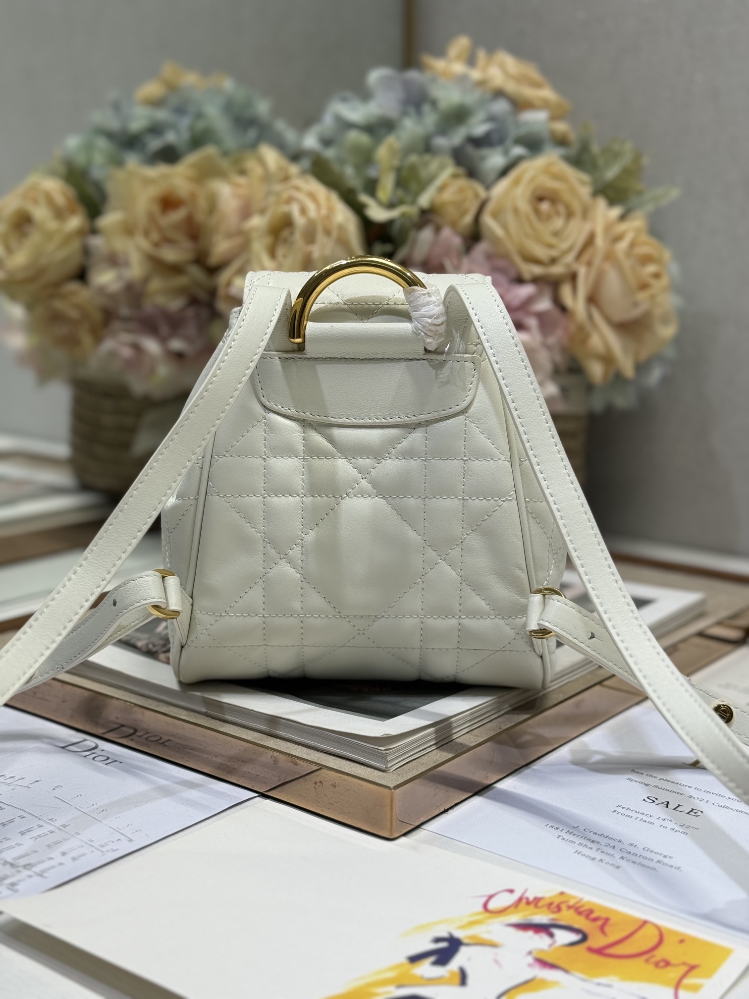 Small Dior Caro Backpack