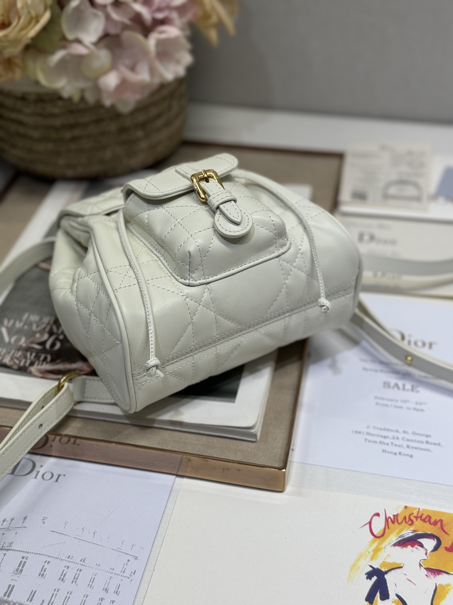 Small Dior Caro Backpack
