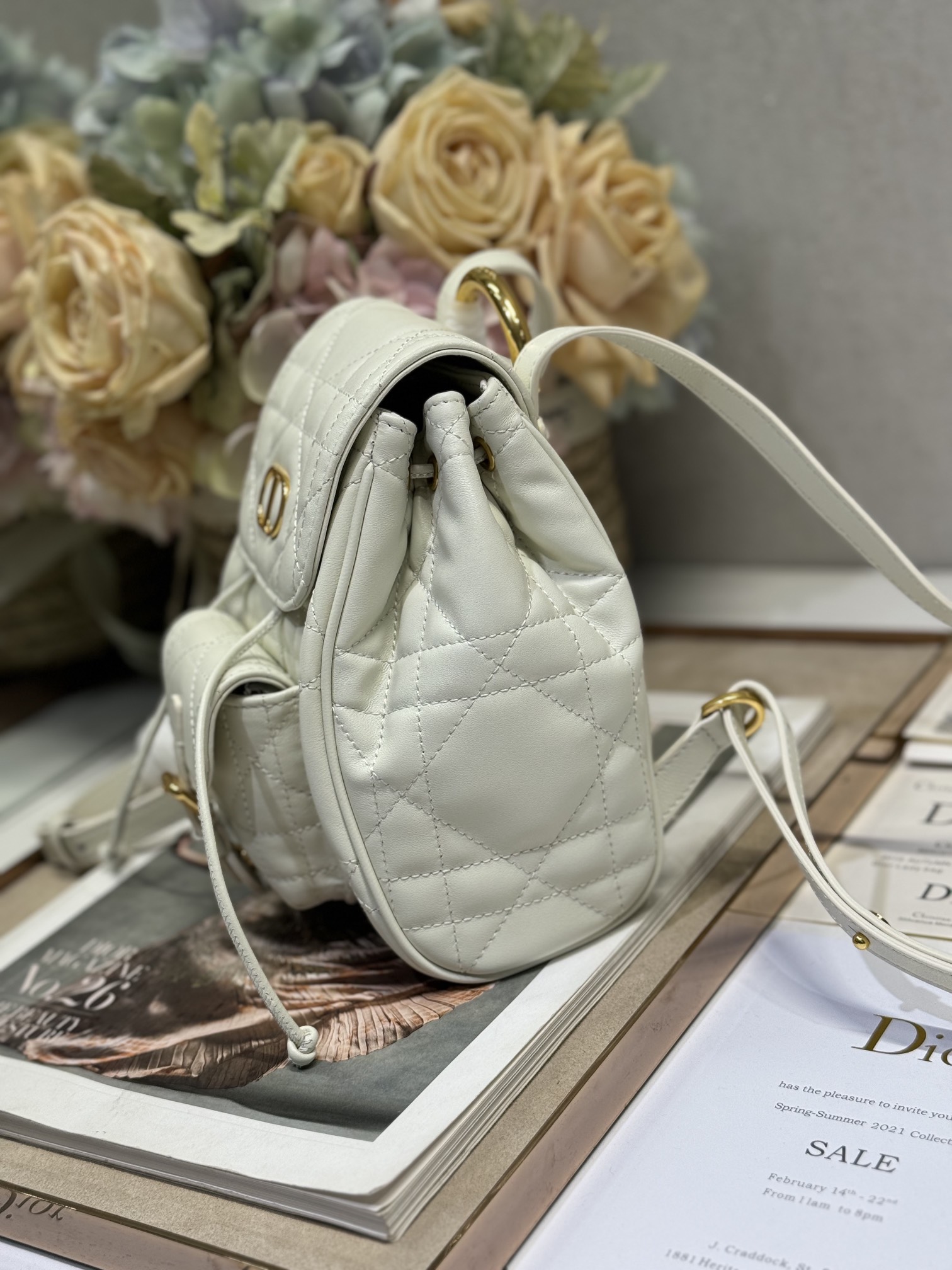 Small Dior Caro Backpack