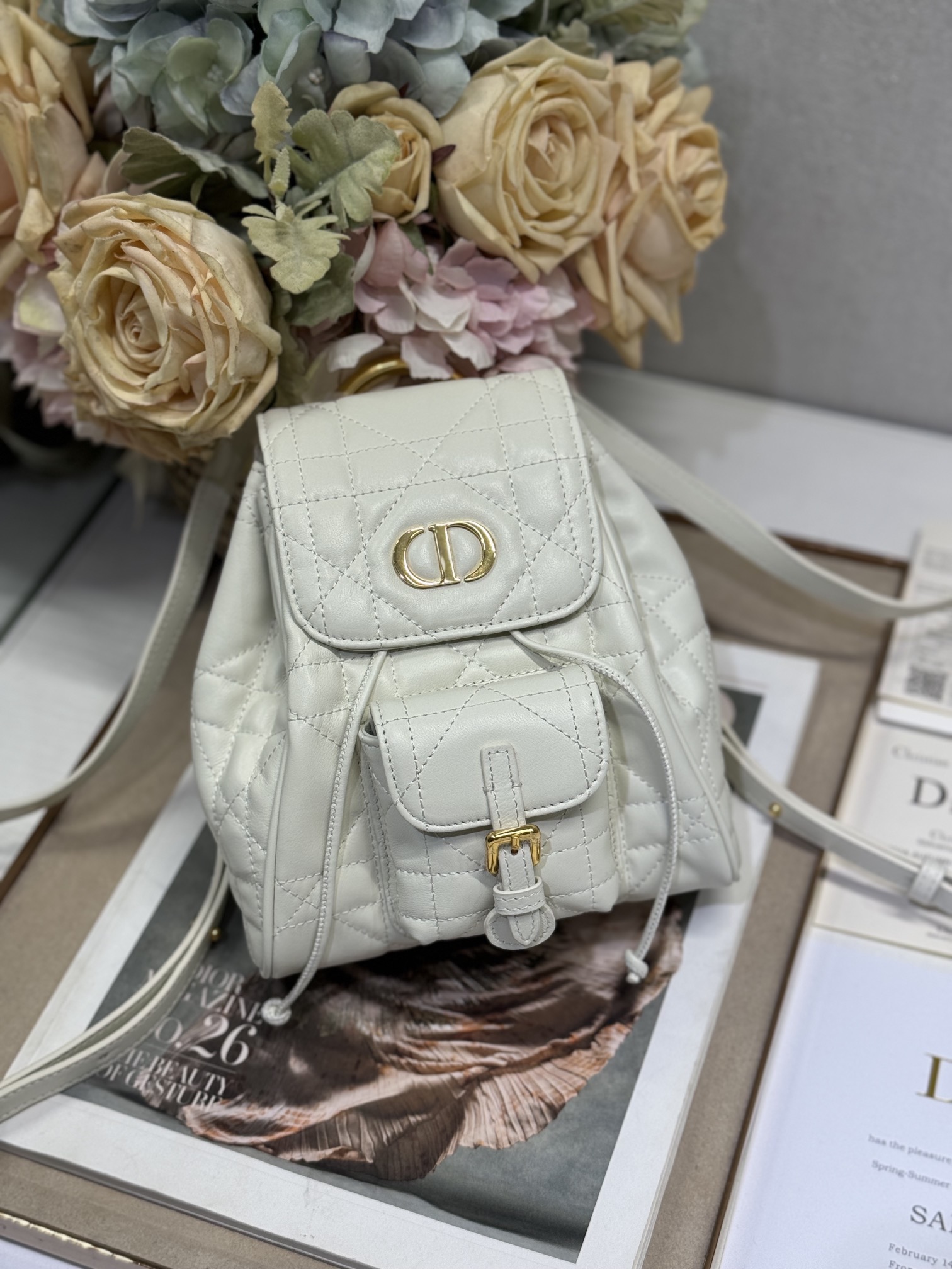 Small Dior Caro Backpack