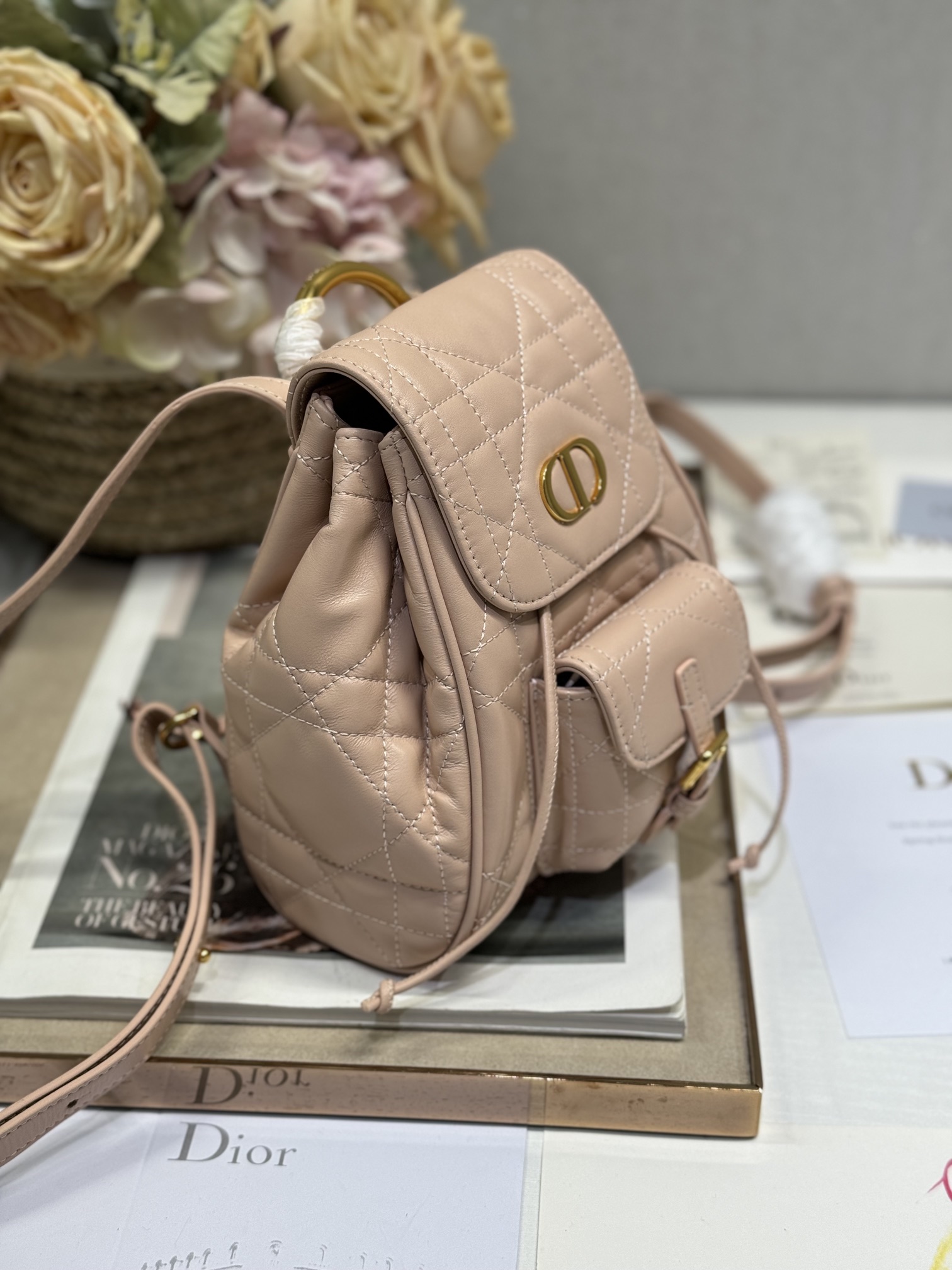 Small Dior Caro Backpack