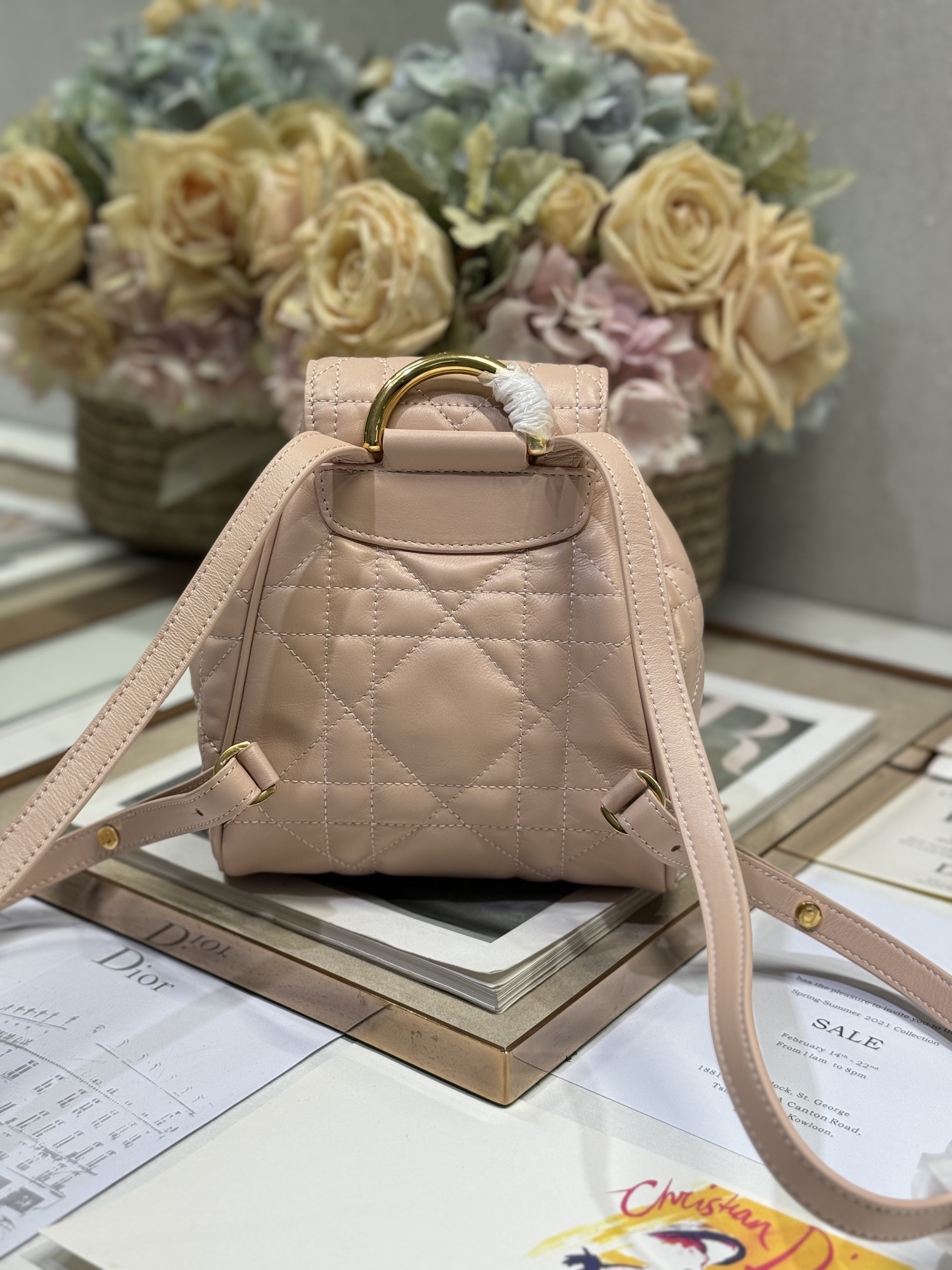 Small Dior Caro Backpack