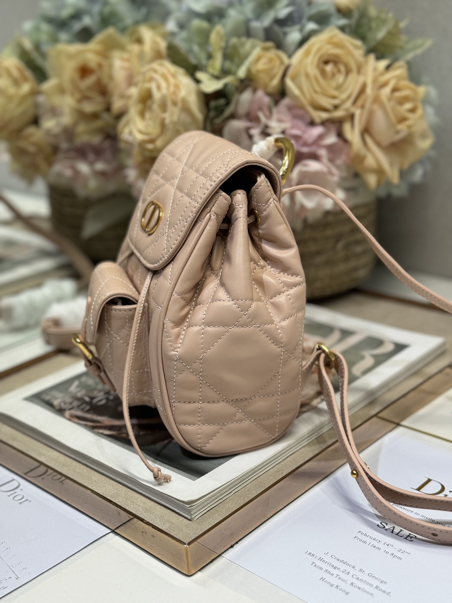 Small Dior Caro Backpack