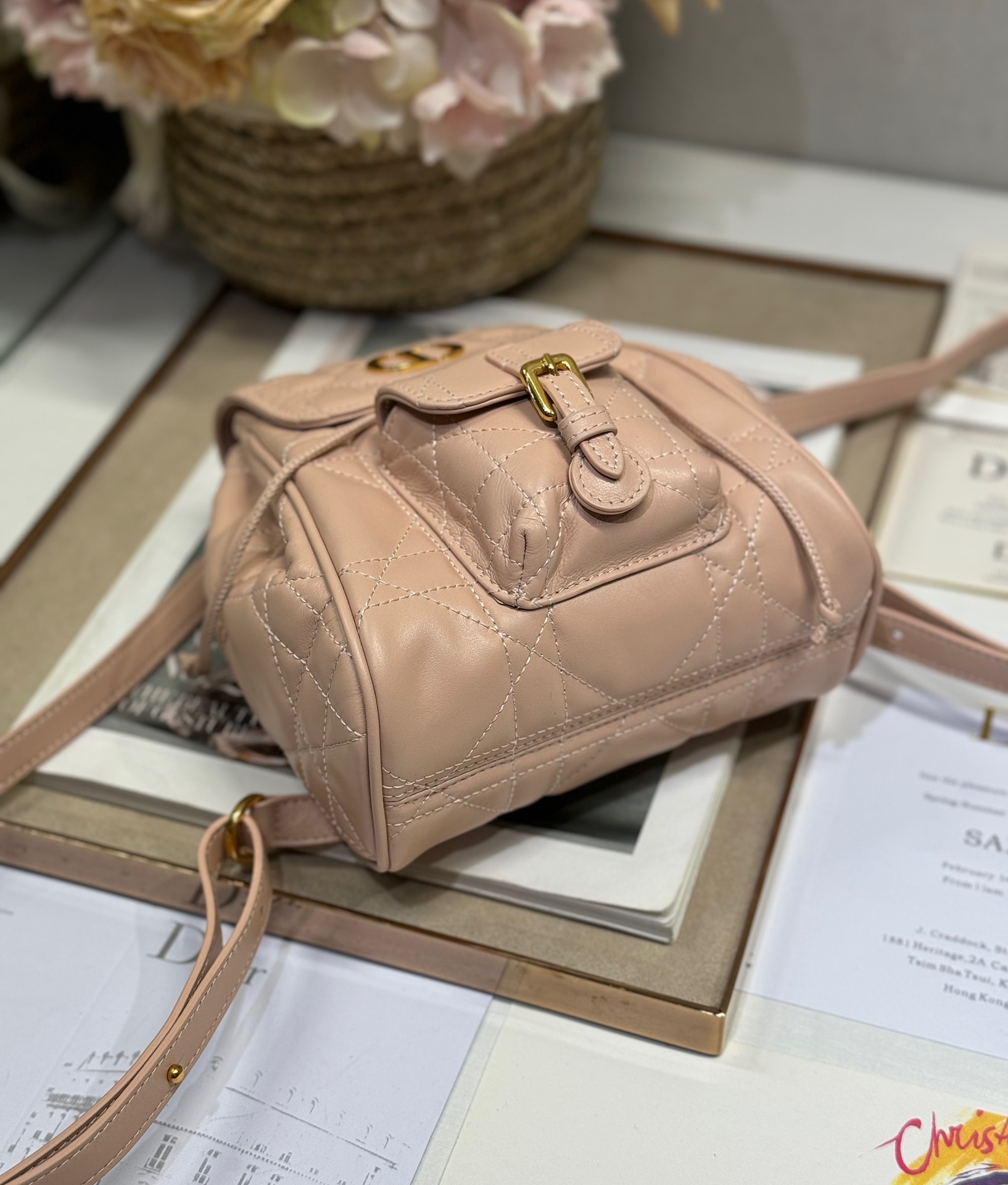 Small Dior Caro Backpack