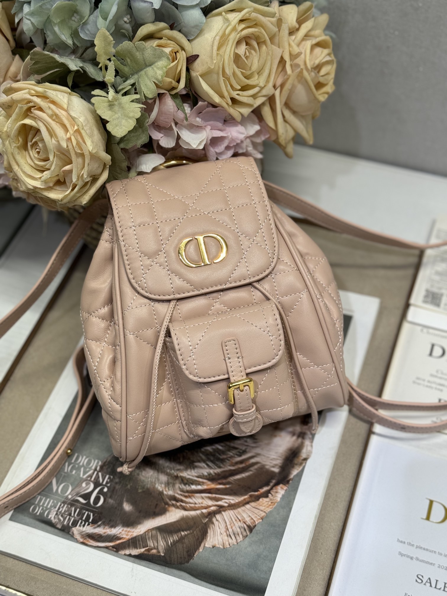 Small Dior Caro Backpack