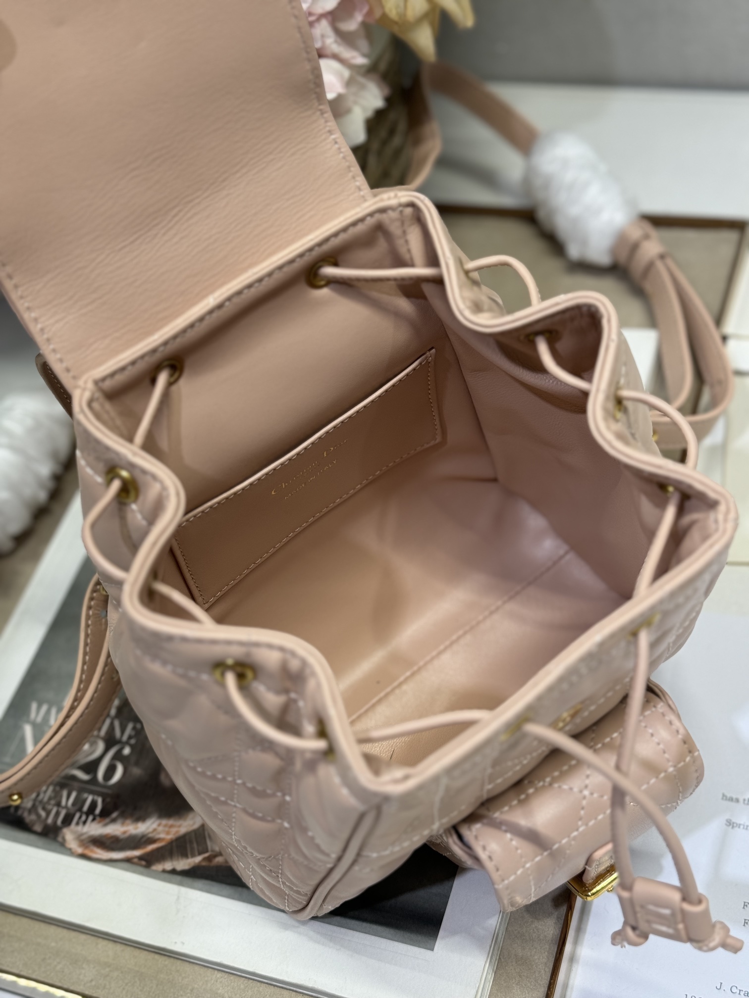 Small Dior Caro Backpack