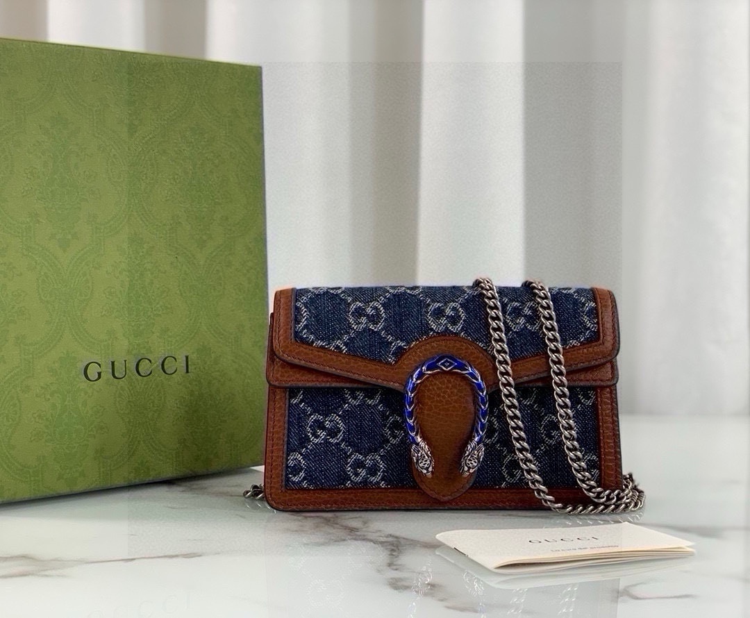 Gucci Dionysus Denim Series Mini Chain Bag