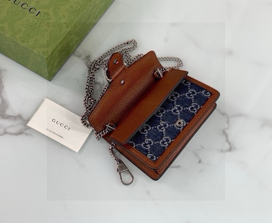 Gucci Dionysus Denim Series Mini Chain Bag