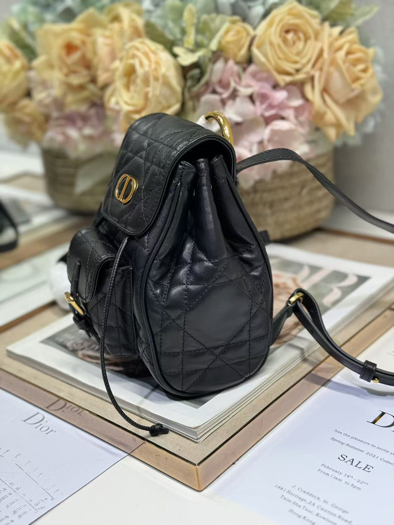 Small Dior Caro Backpack