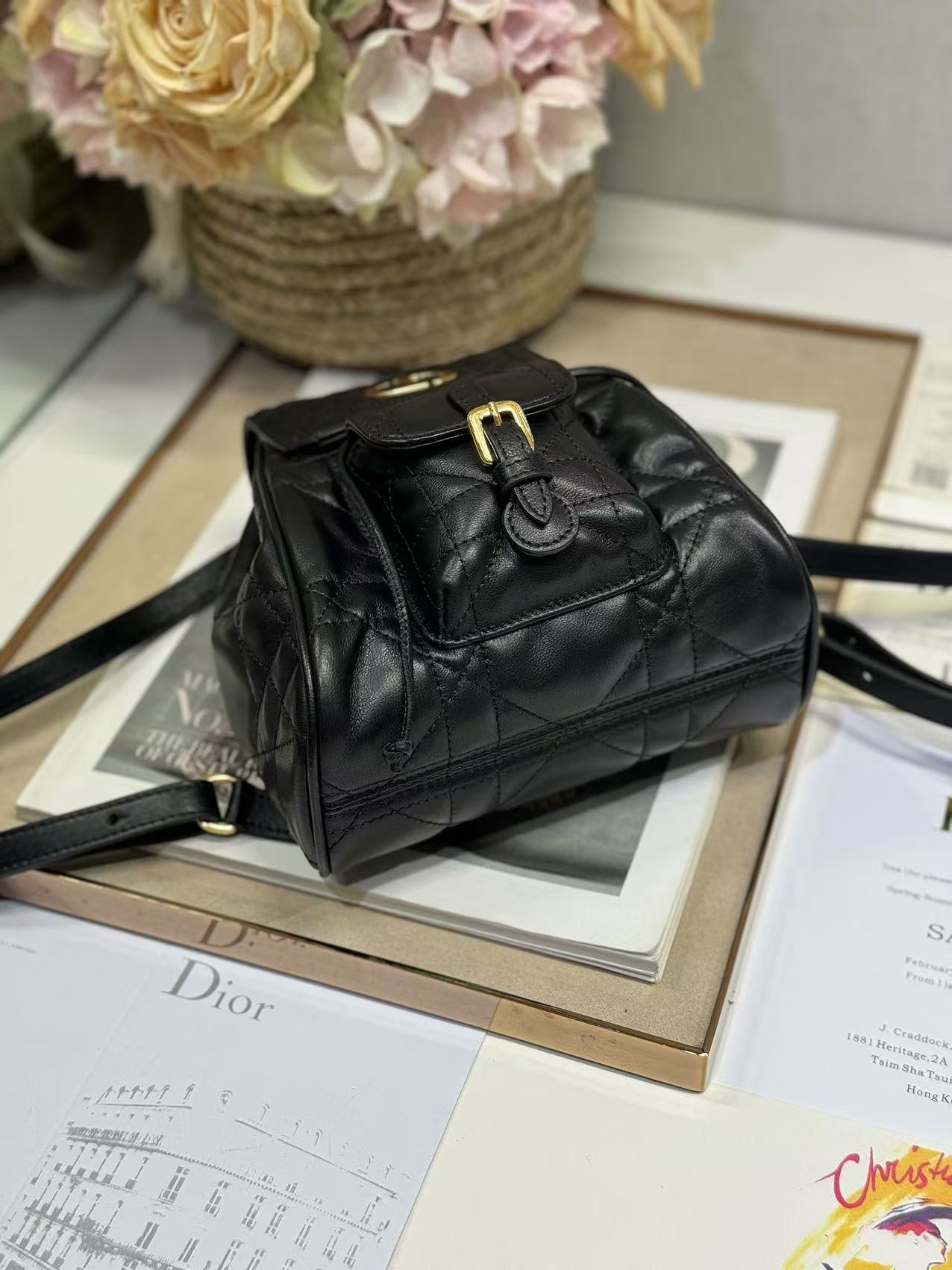 Small Dior Caro Backpack