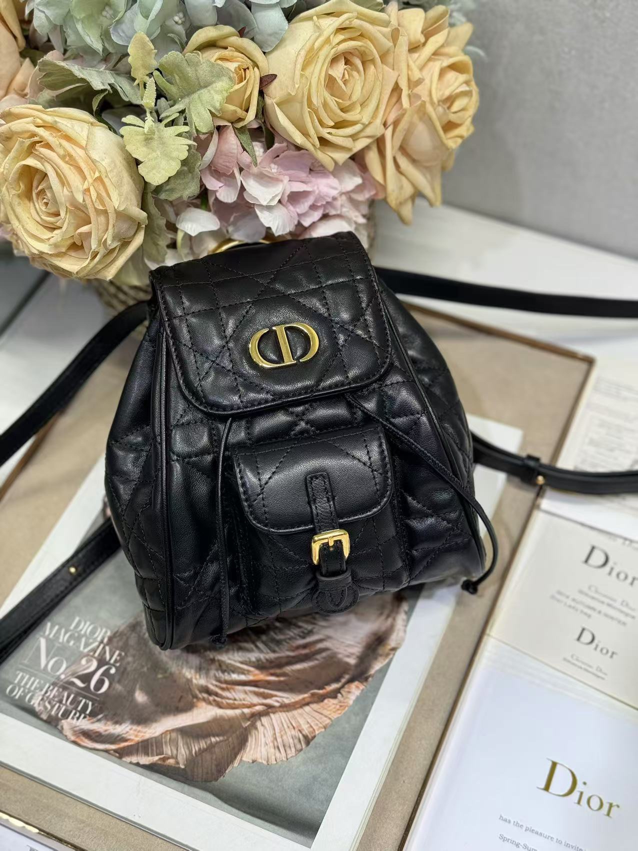 Small Dior Caro Backpack