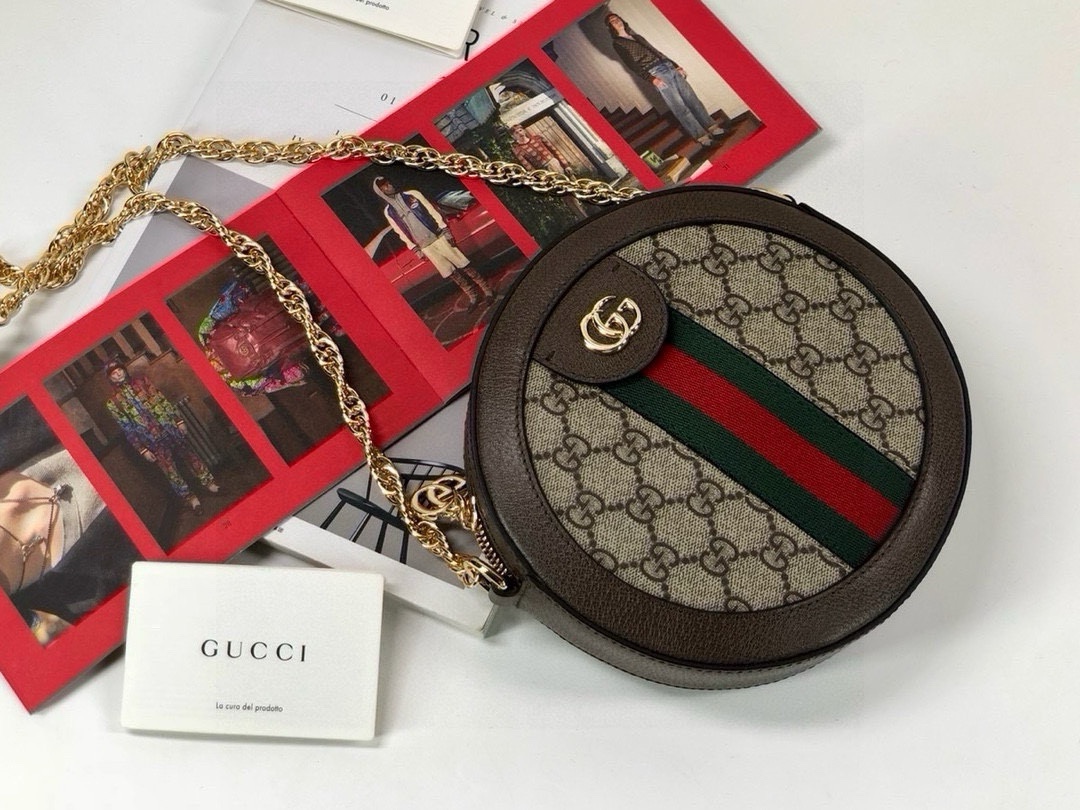 Gucci Ophidia series round shoulder bag